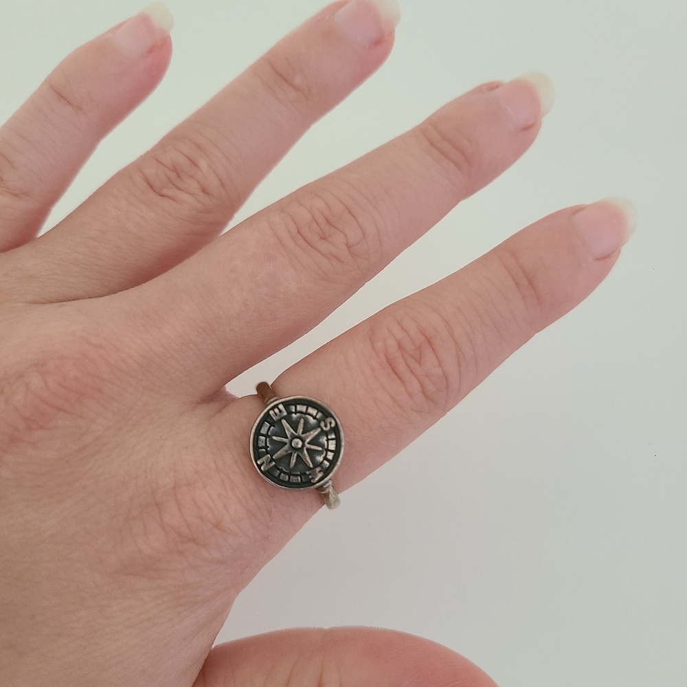 James Avery sterling silver compass ring Size 7.5